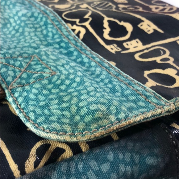 Fossil Keyper Coated Canvas Messenger Bag Navy - Picture 13 of 14